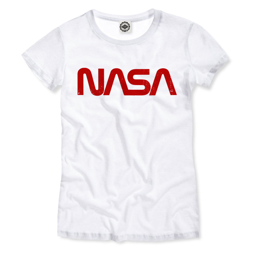 NASA Retro Worm Logo Women's Tee