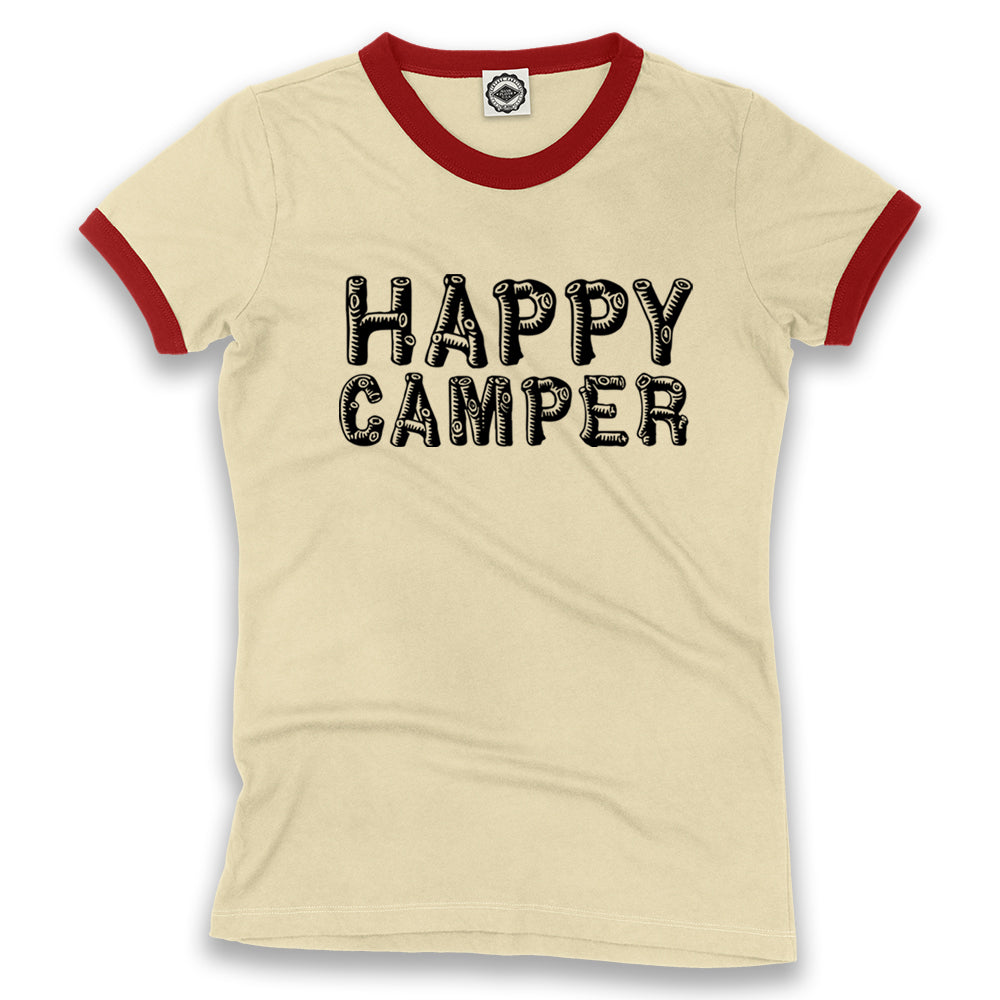 Happy Camper Women's Ringer Tee