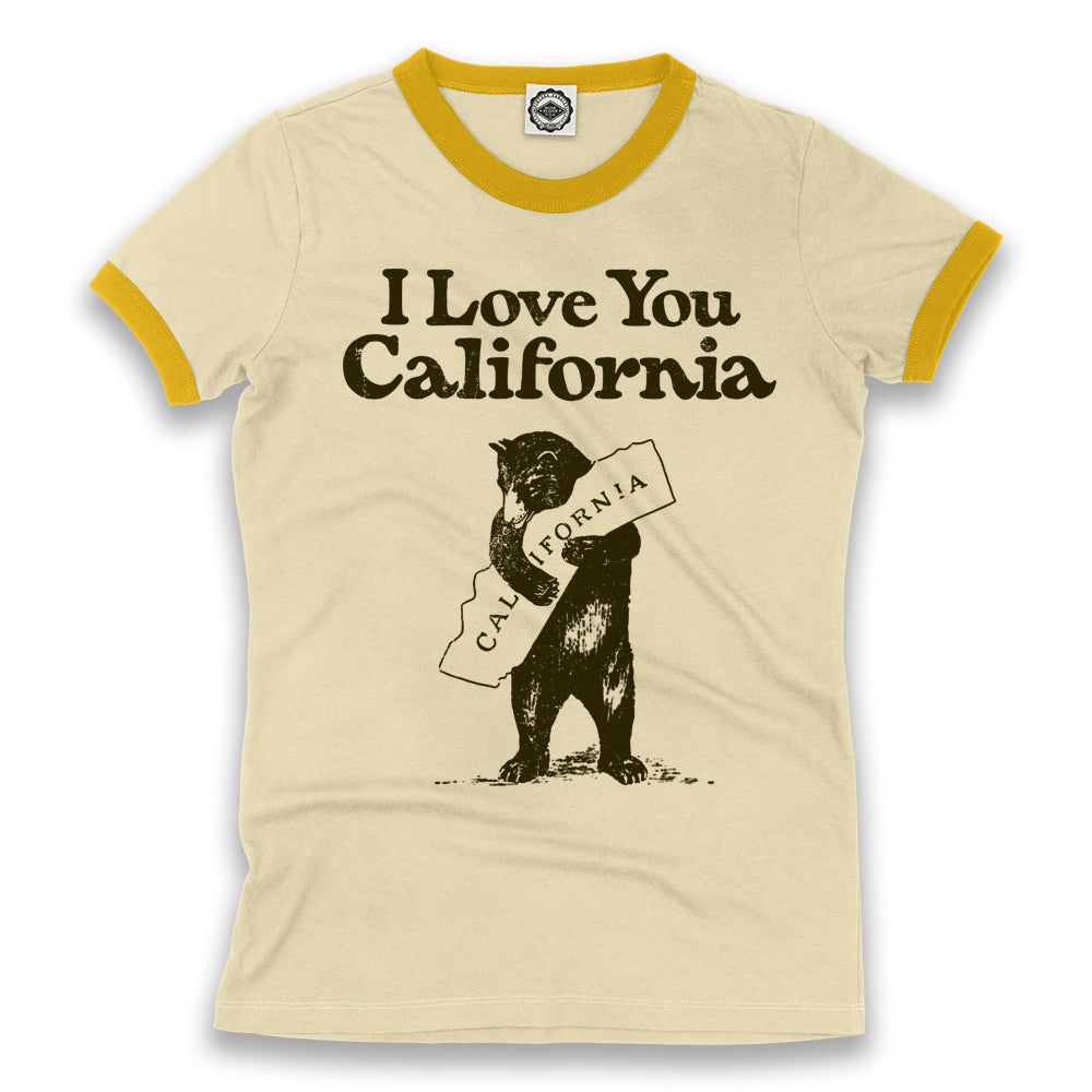 I Love You California Women's Ringer Tee
