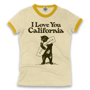 I Love You California Women's Ringer Tee