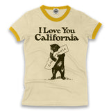 I Love You California Women's Ringer Tee