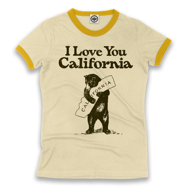 I Love You California Women's Ringer Tee – Hank Player