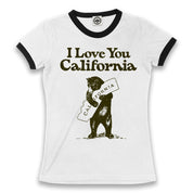 I Love You California Women's Ringer Tee