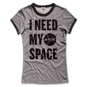 NASA I Need My Space Women's Ringer Tee