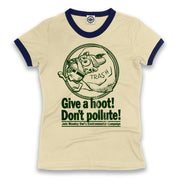 Woodsy Owl "Join Woodsy's Campaign" Women's Ringer Tee