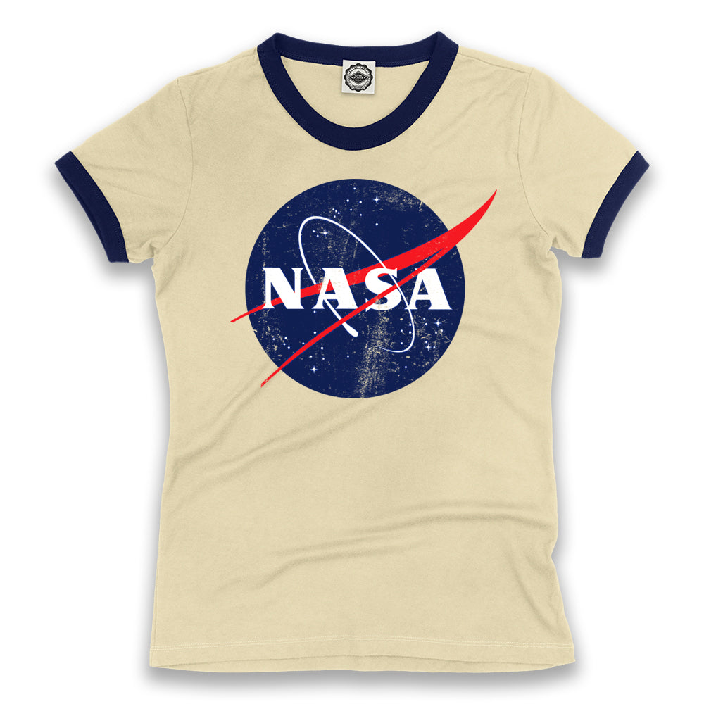 Official NASA Logo Women's Ringer Tee