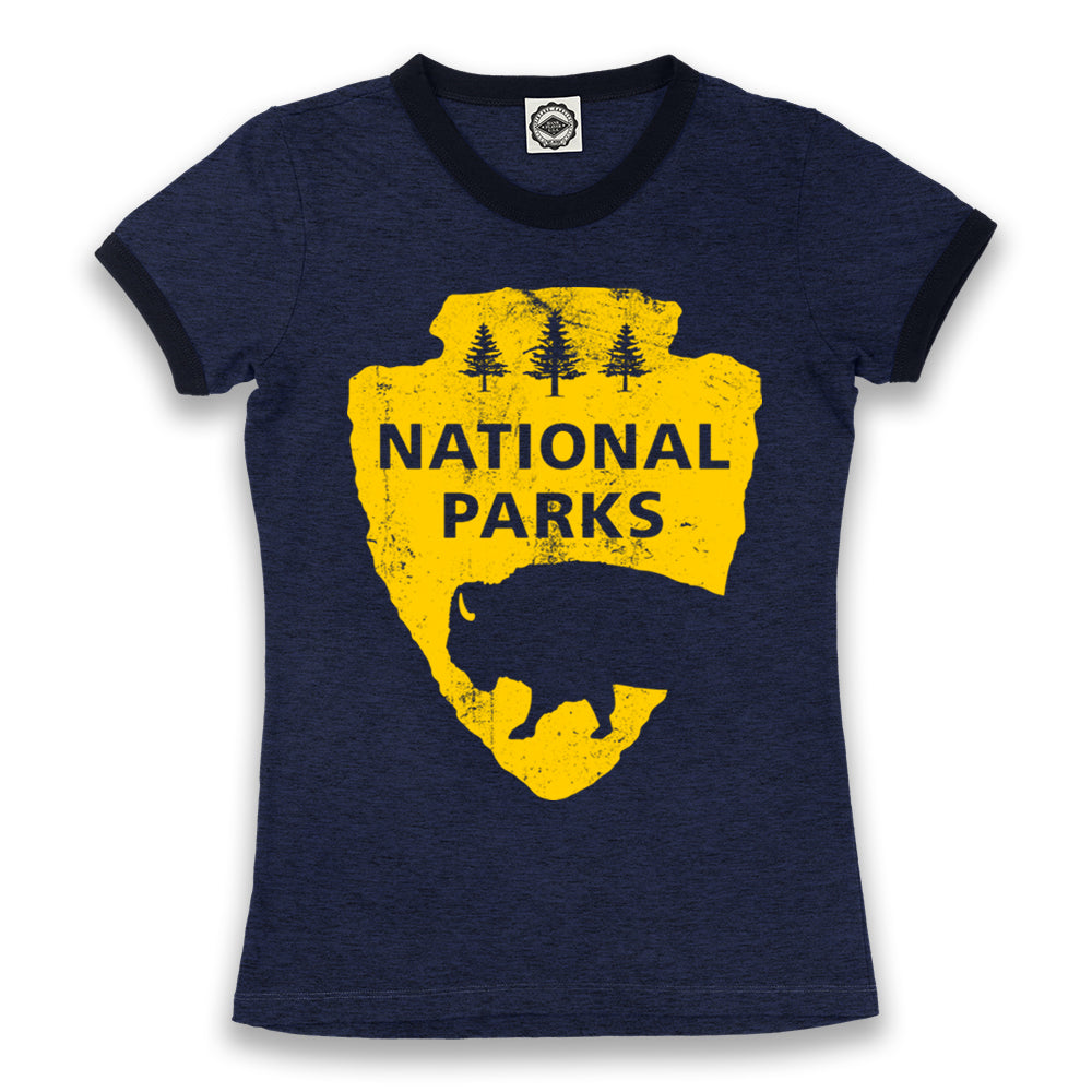 National Parks Logo Women's Ringer Tee