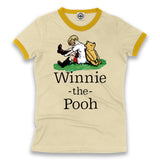 Winnie-The-Pooh & Christopher Robin Women's Ringer Tee
