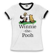 Winnie-The-Pooh & Christopher Robin Women's Ringer Tee