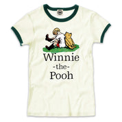 Winnie-The-Pooh & Christopher Robin Women's Ringer Tee