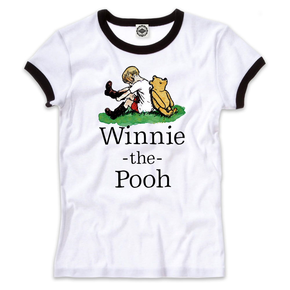 Winnie-The-Pooh & Christopher Robin Women's Ringer Tee