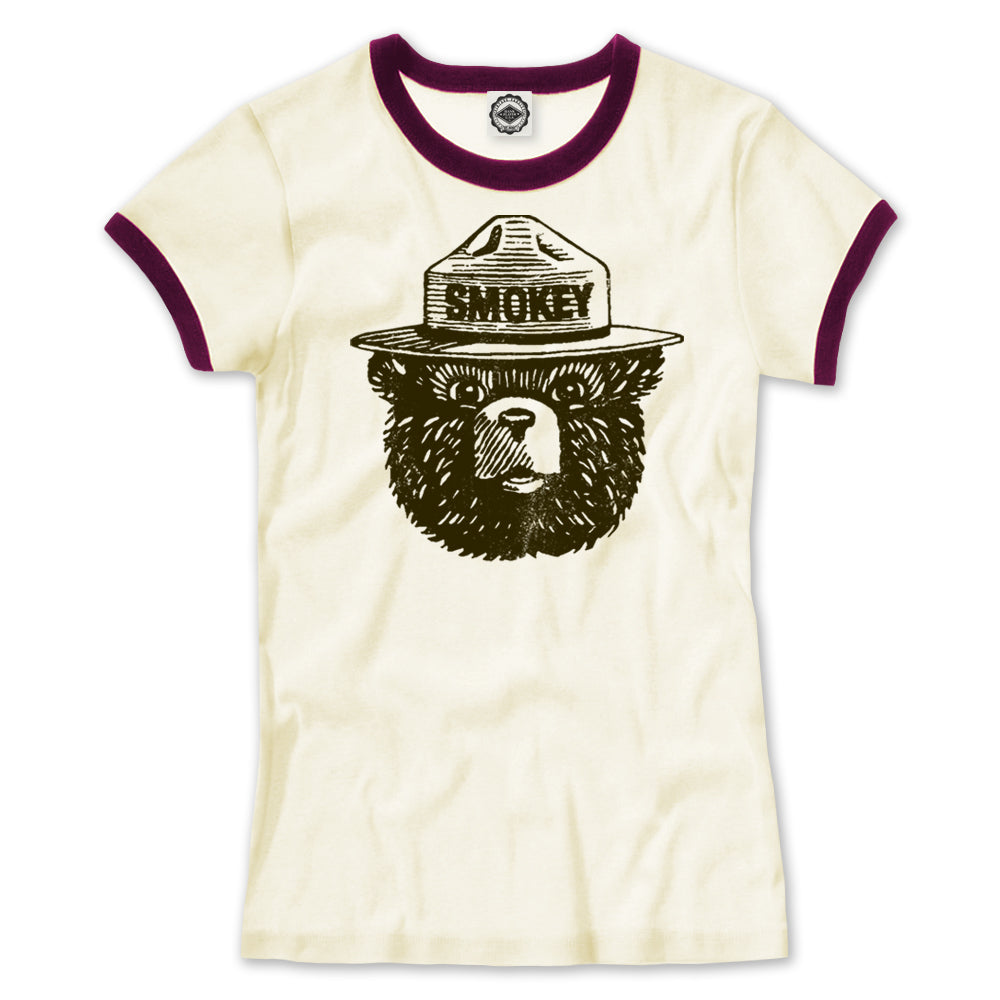 Official Smokey Bear Women's Ringer Tee