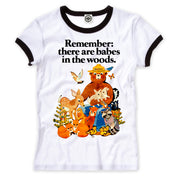 Smokey Bear Vintage "Babes In The Woods" Women's Ringer Tee