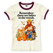 Smokey Bear Vintage "Babes In The Woods" Women's Ringer Tee