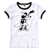 Miss Steamboat Willie Women's Ringer Tee