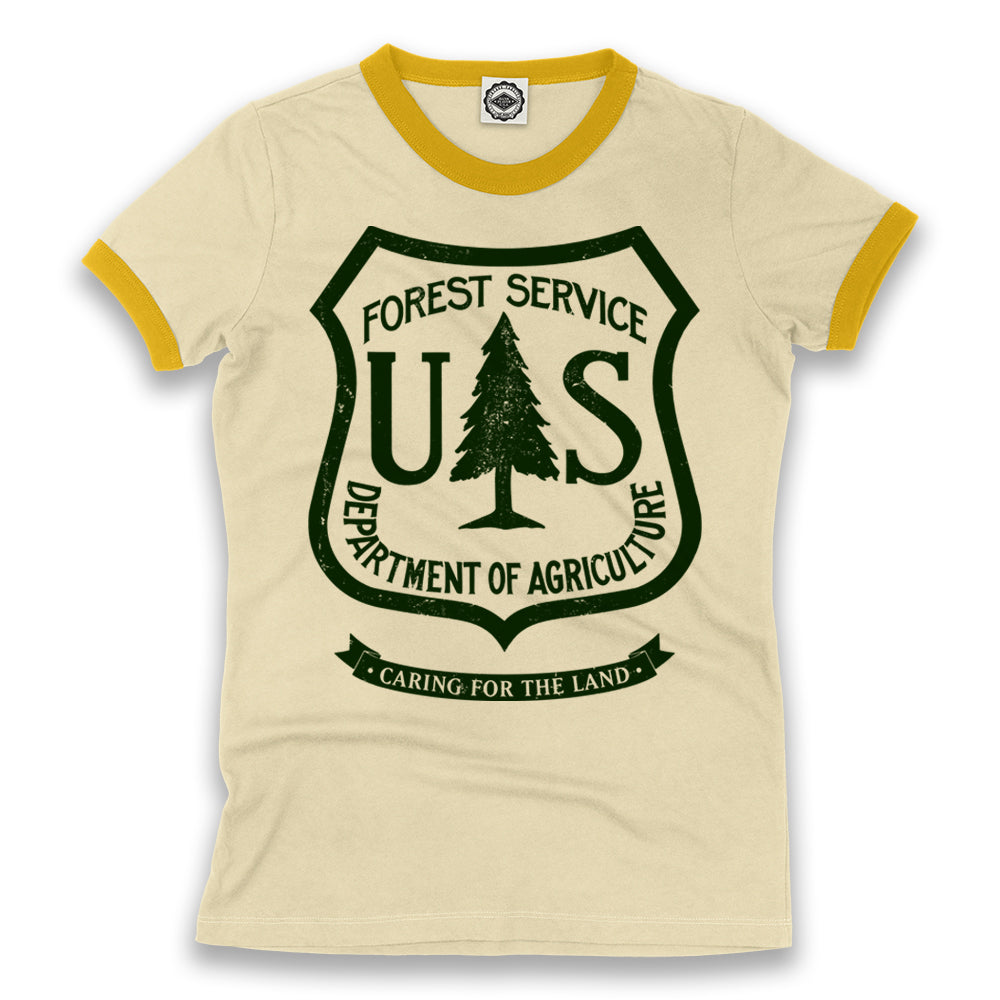 USDA Forest Service Insignia Women's Ringer Tee