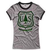 USDA Forest Service Insignia Women's Ringer Tee