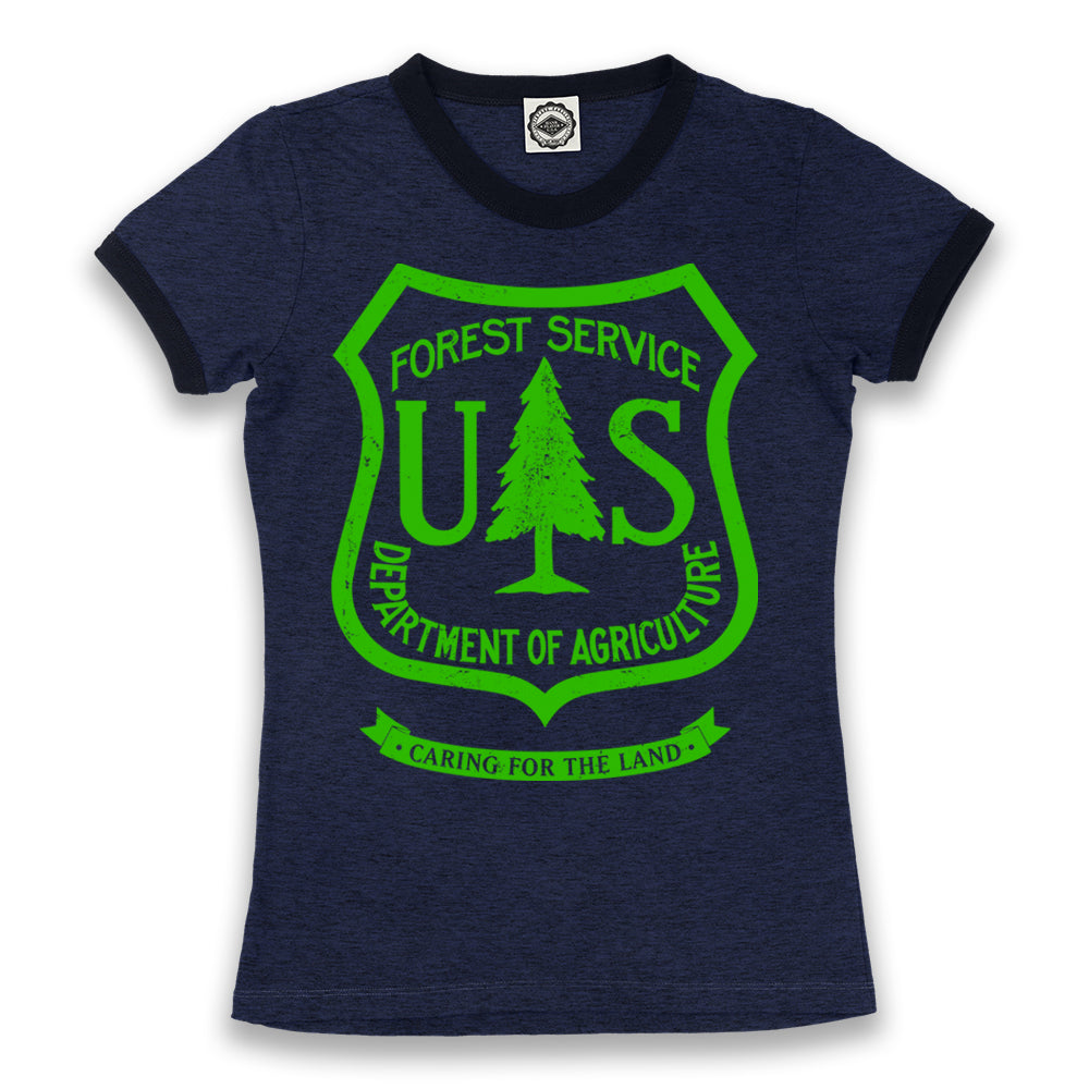 USDA Forest Service Insignia Women's Ringer Tee