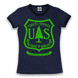 USDA Forest Service Insignia Women's Ringer Tee