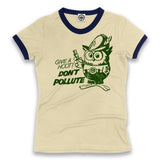 Official Woodsy Owl Women's Ringer Tee