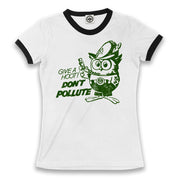 Official Woodsy Owl Women's Ringer Tee