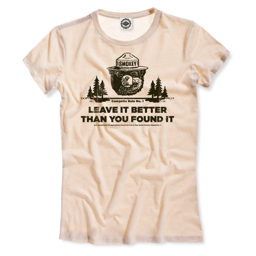 Smokey Bear's Campsite Rule Women's Tee