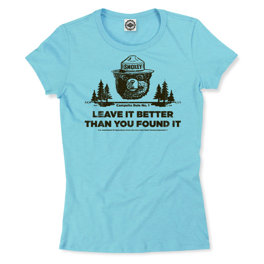 Smokey Bear's Campsite Rule Women's Tee