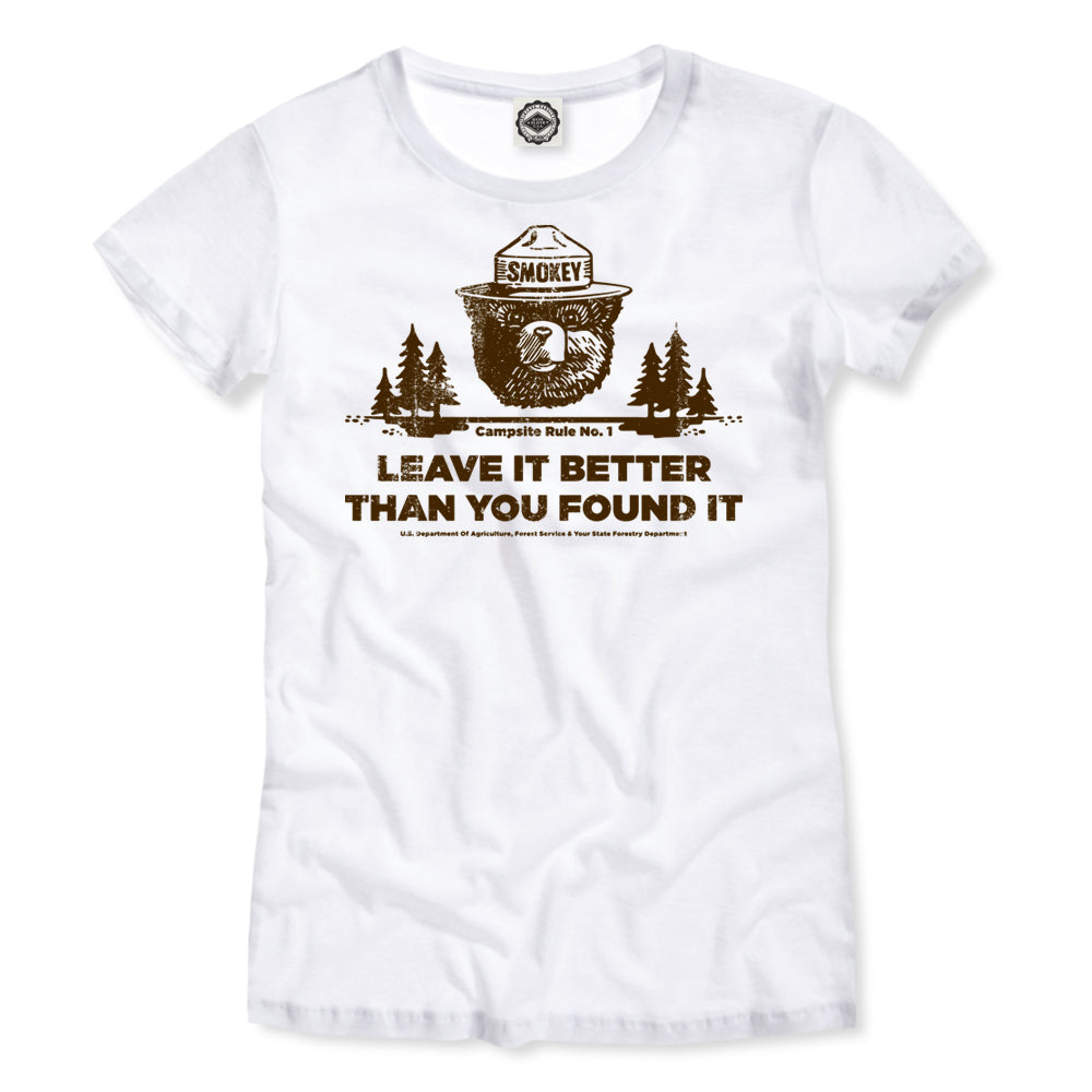 Smokey Bear's Campsite Rule Women's Tee