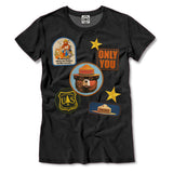 Smokey Bear Patches Women's Tee