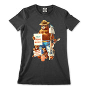 Smokey Bear "Friends Don't Play With Matches" Women's Tee