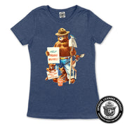 Smokey Bear "Friends Don't Play With Matches" Women's Tee