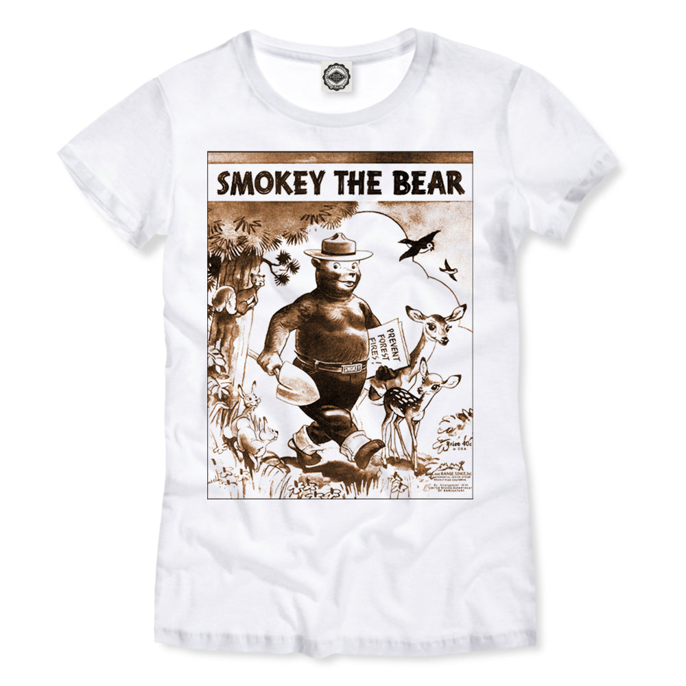 Smokey Bear "Smokey The Bear Song Book" Women's Tee