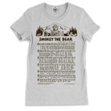 Smokey Bear "Smokey The Bear Lyrics" Women's Tee
