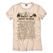 Smokey Bear "Smokey The Bear Lyrics" Women's Tee