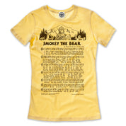 Smokey Bear "Smokey The Bear Lyrics" Women's Tee