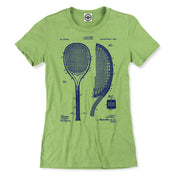 Tennis Racket Patent Women's Tee