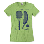 Tennis Racket Patent Women's Tee