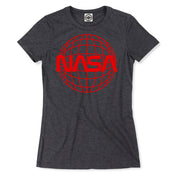 NASA Worm Globe Women's Tee