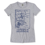 Yellowstone National Park Vintage Map Women's Tee