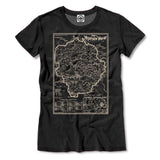 Yosemite Valley National Park Map Women's Tee